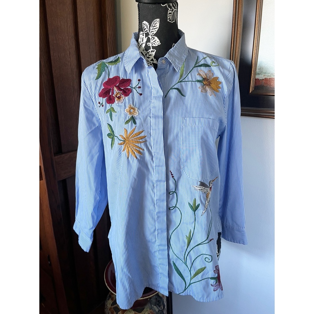 Zara Woman Embroidered Shirt